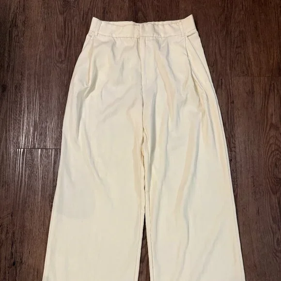 Zara High-Waisted Wide Leg Full Length Pants - Picture 1 of 3